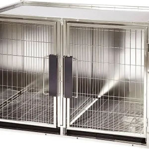 Medical Stainless Steel Dog Kennels Cages Cat Rabbit Cage Metal Diy Pet Dog Cage For Vet